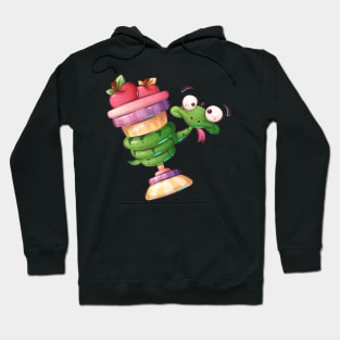 Funny Snake Cartoon Hoodie